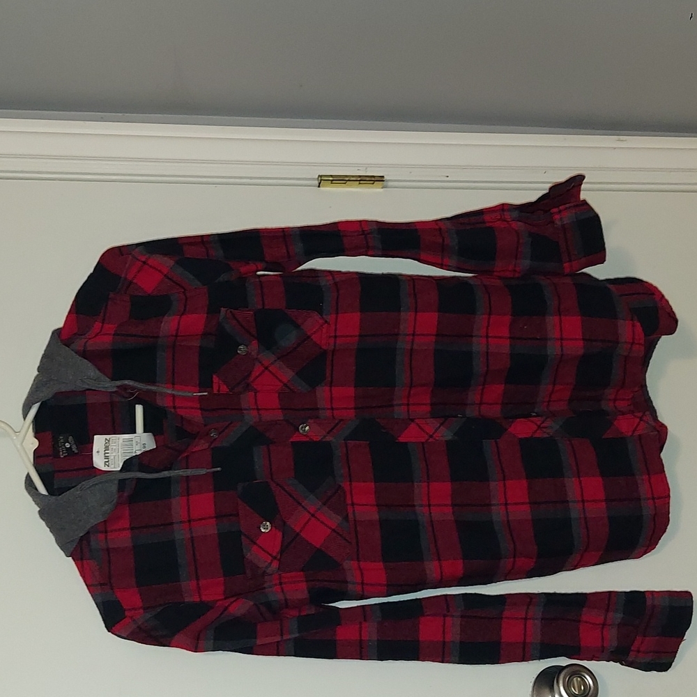Hooded flannel